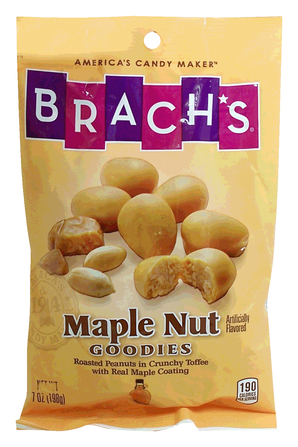 Brach's Maple Nut Goodies peanuts in crunchy toffee with maple coating Full-Size Picture
